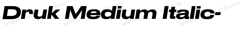 Druk Medium Italic字体转换